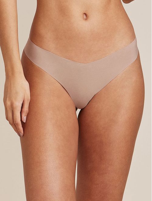 CALZÓN BIKINI EN MICROFIBRA NUDE | Color Beige Gamuza