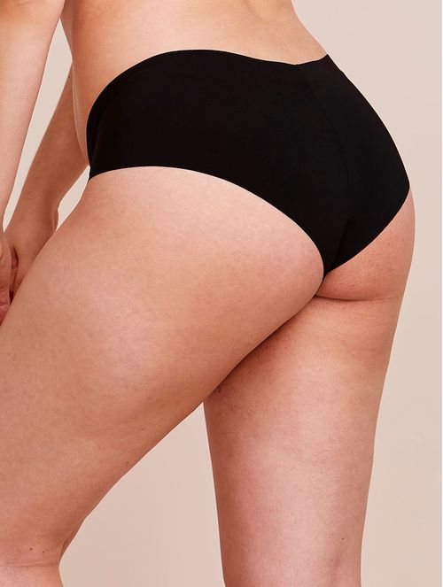 CALZÓN TANGA BRASILEÑA EN MICROFIBRA NUDE | Color Negro