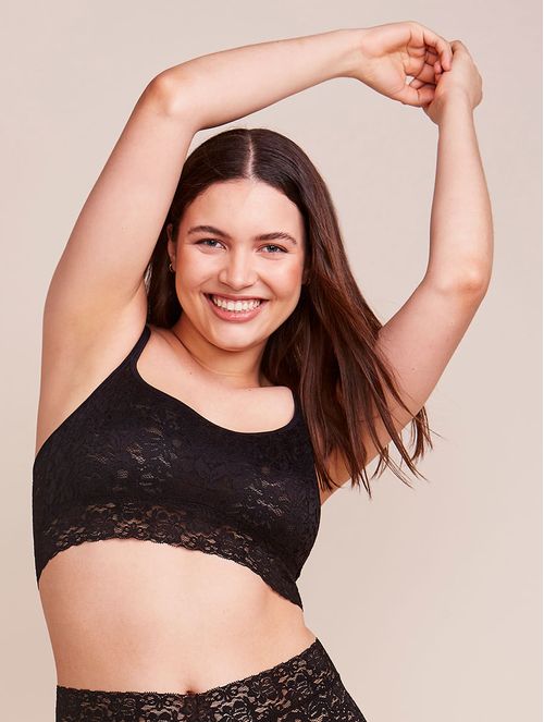 SOSTÉN TOP BANDEAU CON COPA REMOVIBLE EN ENCAJE