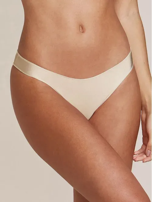 CALZÓN BIKINI CON ACABADO INVISIBLE EN MICROFIBRA SATINADA