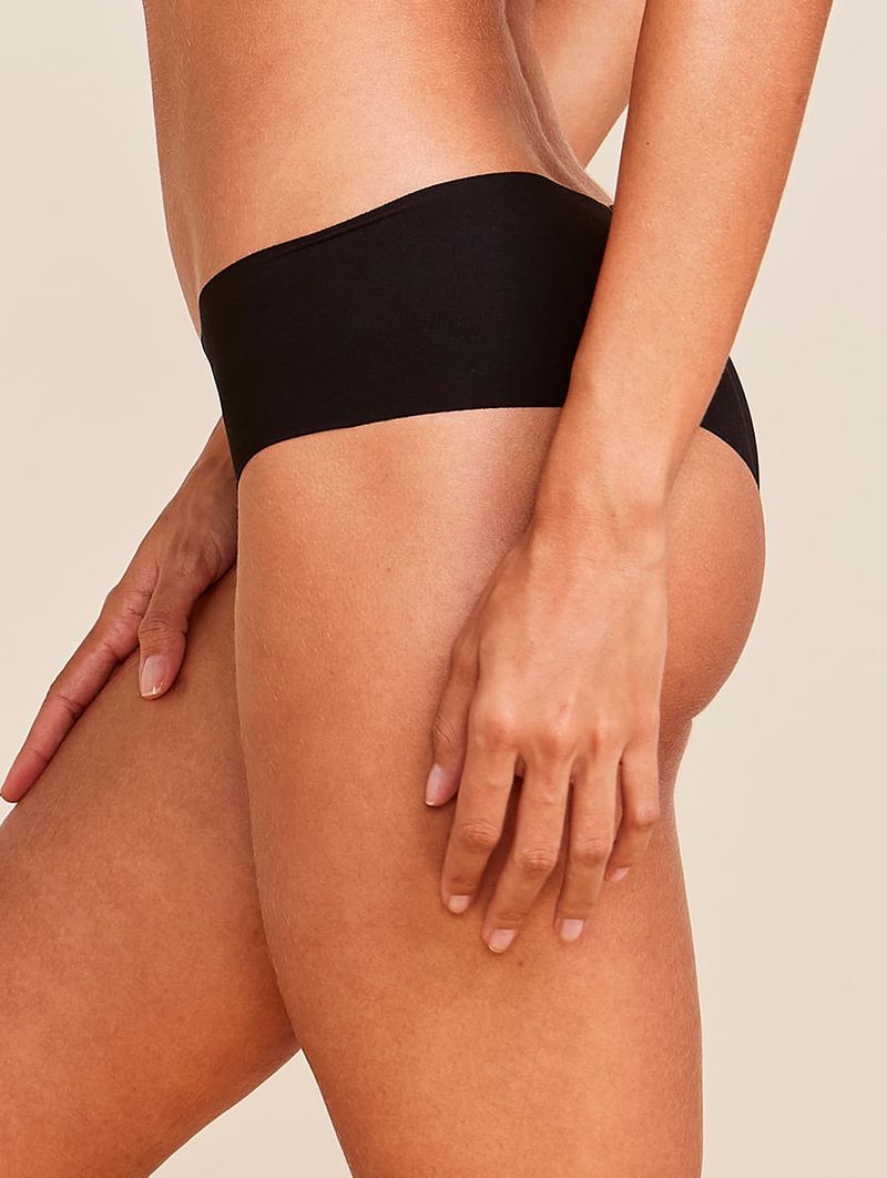 CALZÓN TANGA BRASILEÑA EN MICROFIBRA NUDE | Color Negro-1769355722715